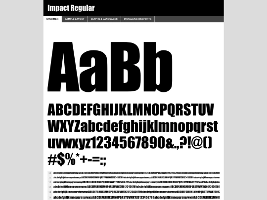impact/webfontkit-20240427-050412/impact-demo screenshot