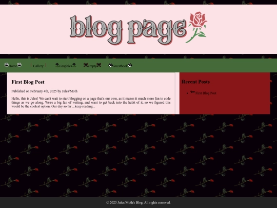 blog screenshot