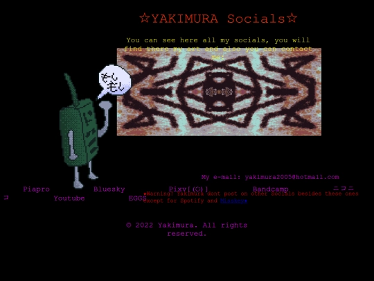 socials screenshot