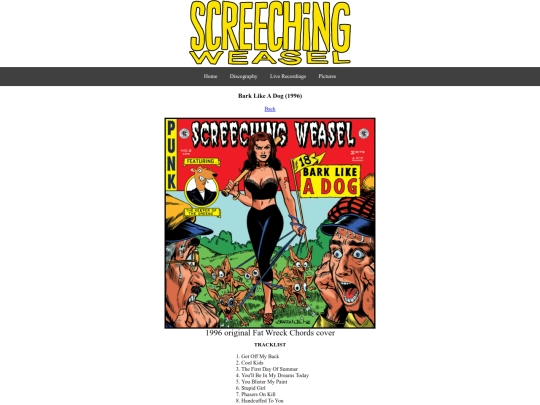 discography/barklikeadog screenshot