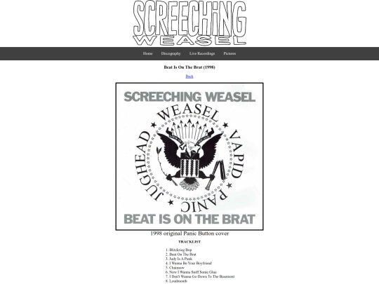 discography/comps/beatisonthebrat screenshot