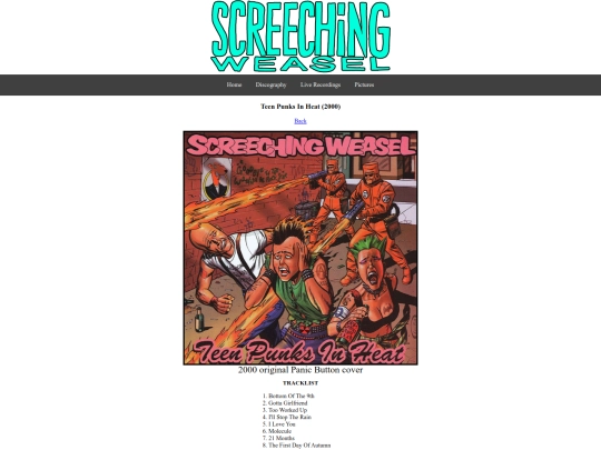 discography/teenpunksinheat screenshot