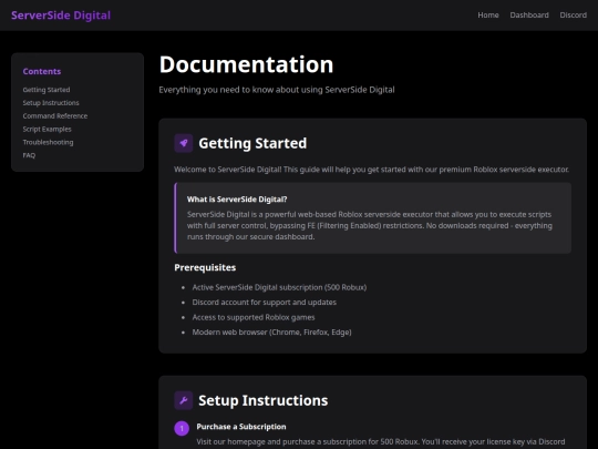 Documentation screenshot