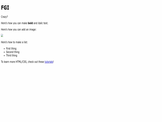 index screenshot