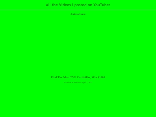videospage screenshot