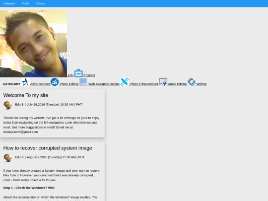 pages/me/projects screenshot