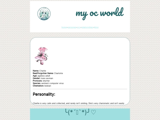 oc pages/charlie screenshot