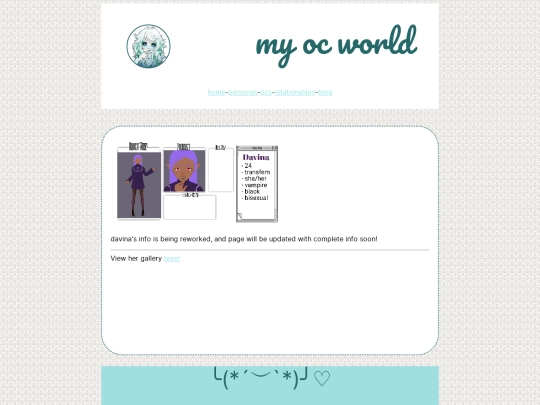 oc pages/davina screenshot