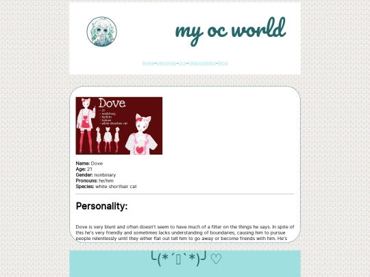 oc pages/dove screenshot