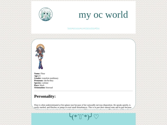 oc pages/fleur screenshot