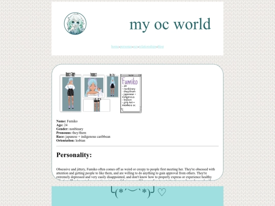 oc pages/fumiko screenshot