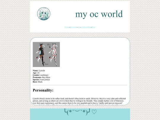 oc pages/lynolet screenshot
