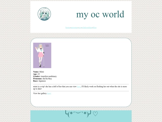 oc pages/mimi screenshot