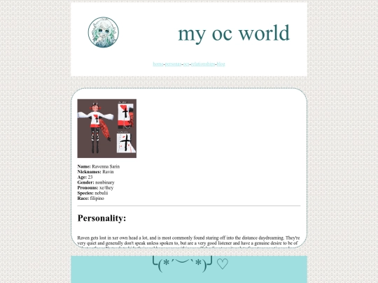 oc pages/ravin screenshot