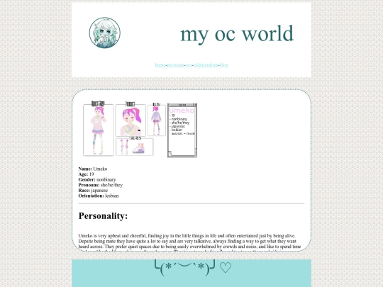 oc pages/umeko screenshot