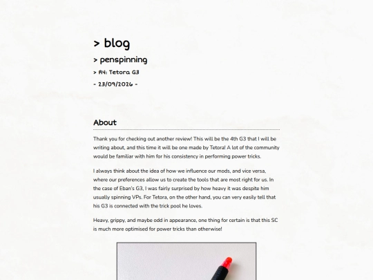 psblog/tetoraG3 screenshot