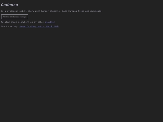 cadenza screenshot