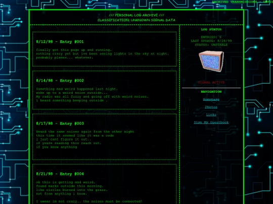 journal screenshot