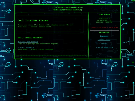 links screenshot