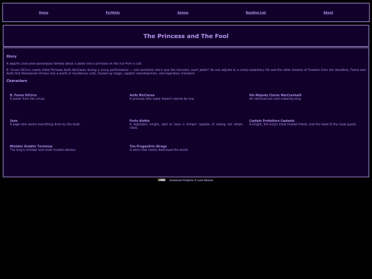 princess-jester-overview screenshot