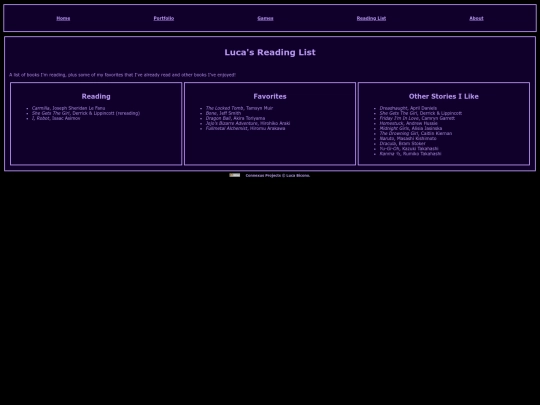 reading-list screenshot