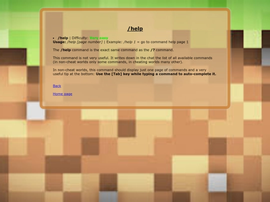 commandhelp screenshot