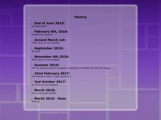 hstory screenshot