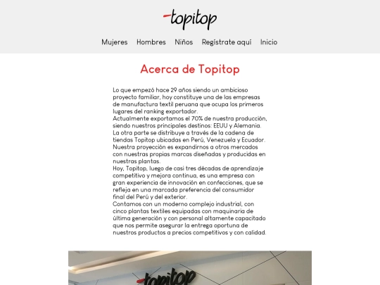 Topitop.pe/Acerca de Topitop screenshot