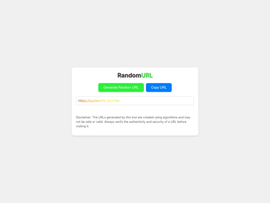 randomurl screenshot