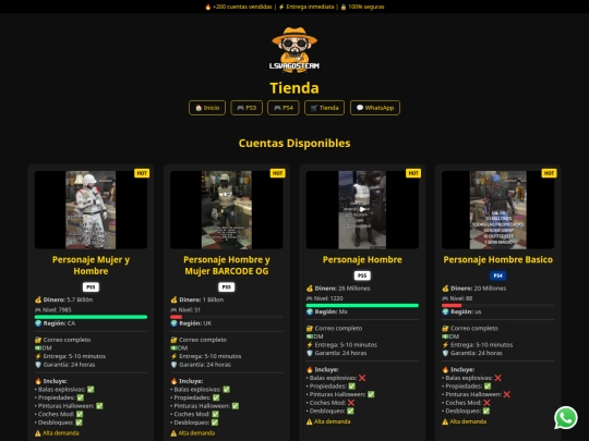 tienda screenshot