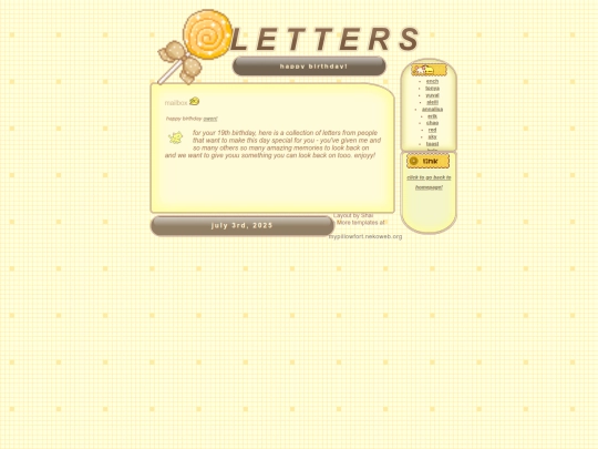 letters screenshot