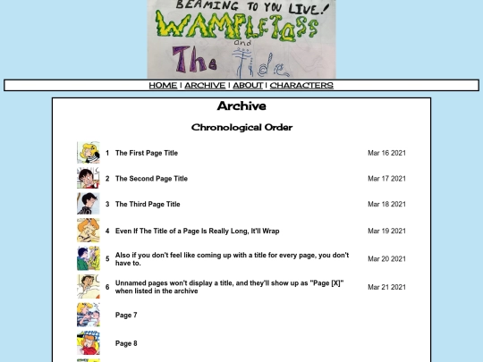 archive screenshot