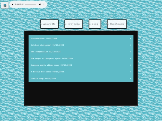 blog screenshot