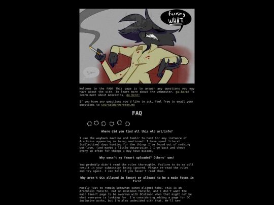 faq screenshot