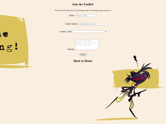 joinfanlist screenshot
