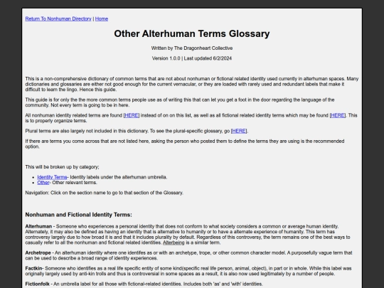 alth/althglossary screenshot