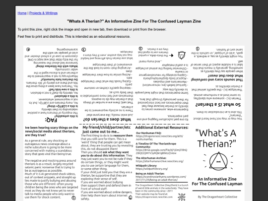 essay/edu/therianfaqzine screenshot