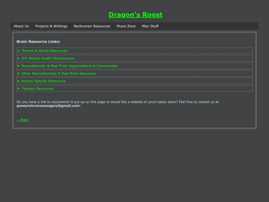 extras/links/brainresource screenshot