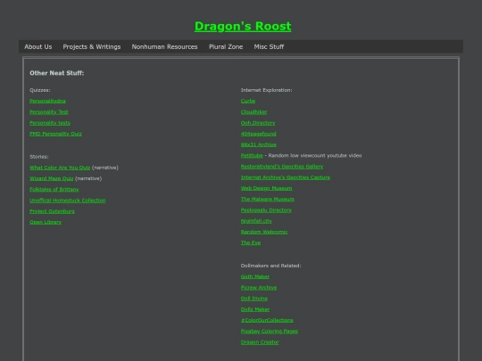 extras/links/forfun screenshot