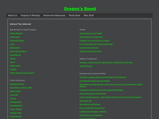 extras/links/unfuckinternet screenshot