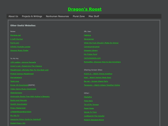 extras/links/usefulsite screenshot