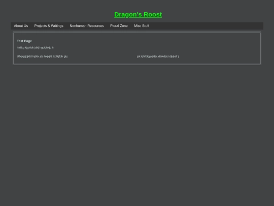 testpage screenshot