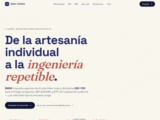 BMAD_Landing_Page screenshot