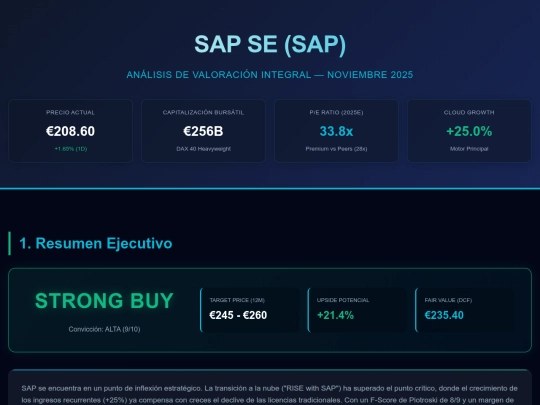 valor SAP screenshot