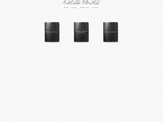 fieldNotes screenshot