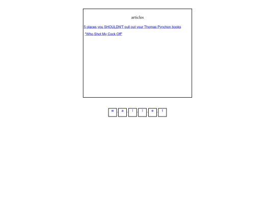 Articles screenshot