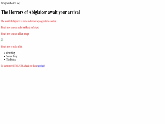 index screenshot
