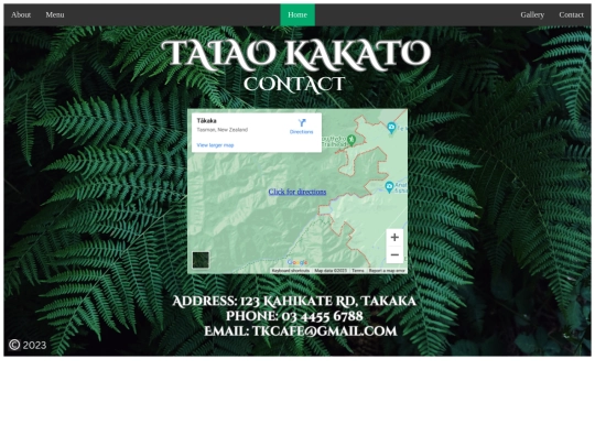 Taiao Kakato/contact screenshot
