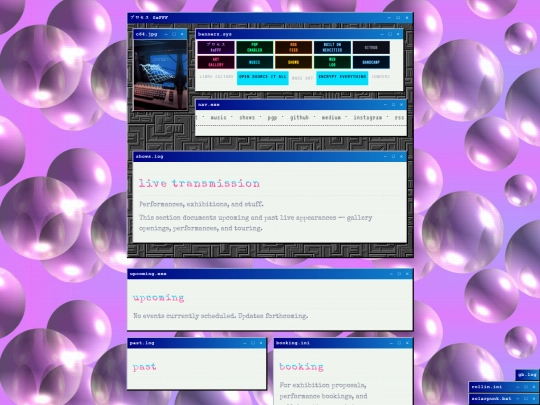 exhibitions screenshot
