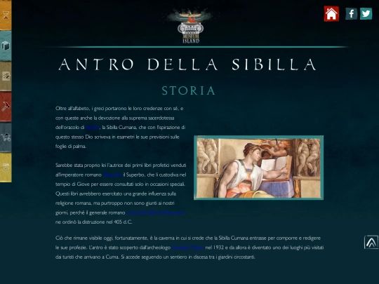 ANTRO DE LA SIBILA/storia-(italiano) screenshot